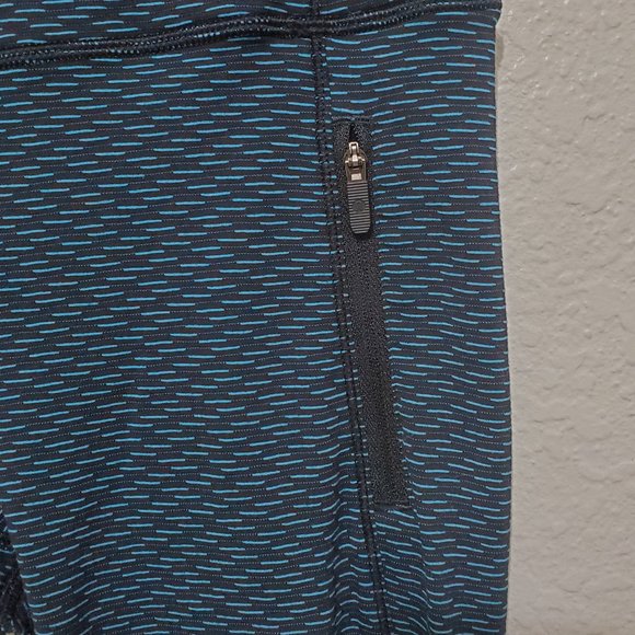 Lululemon Run It Out Tight Leggings pant black teal luxtreme high rise - Picture 7 of 13